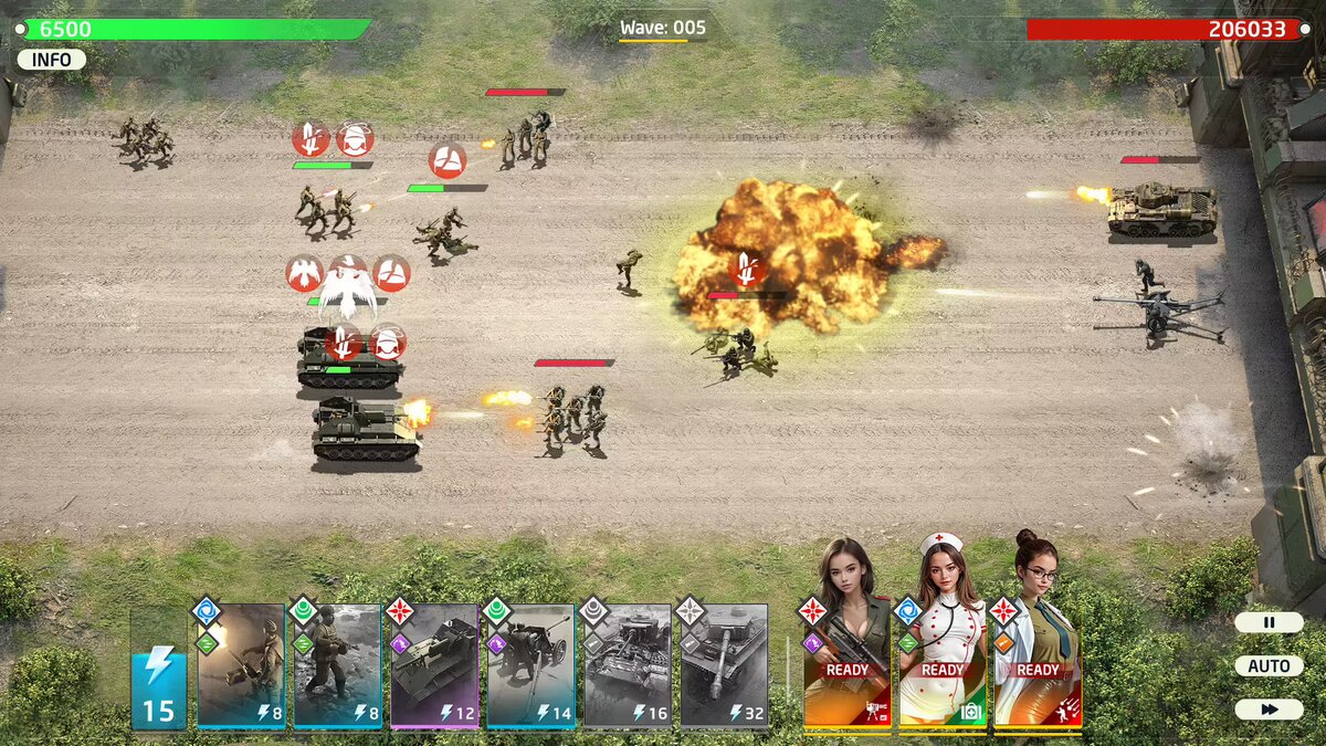 Combattimento lane battle in Lust Frontiers