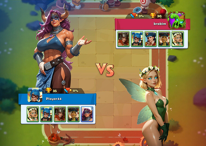 Battaglia PvP con eroi fusi